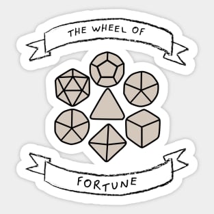 The wheel of fortune Sticker